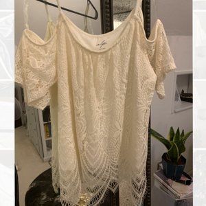 Cold Shoulder Lace Top